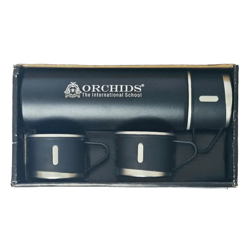 Corporate gift flask set with name or logo personalization